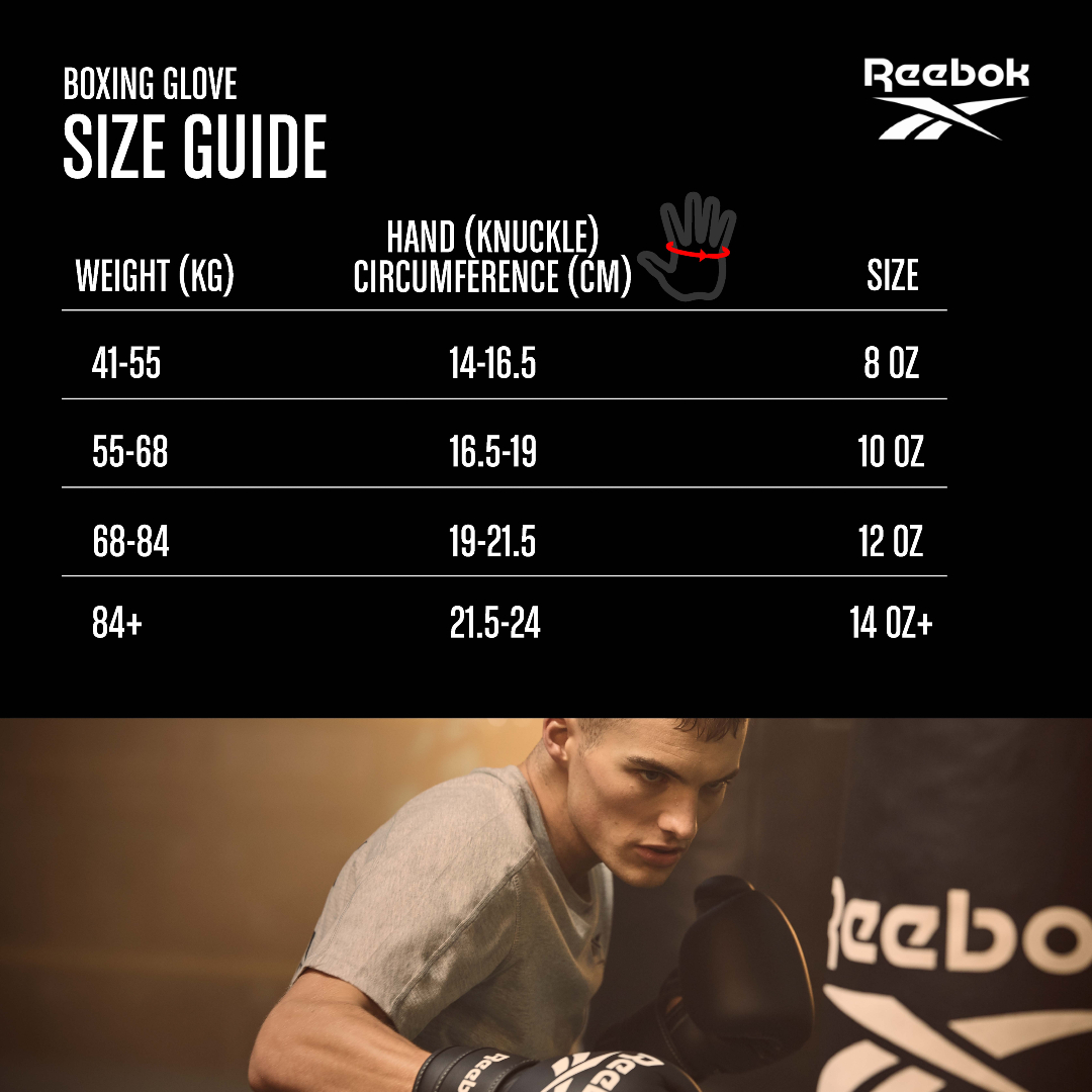 Reebok RSCB-12010BK-12 12oz Boxing Gloves