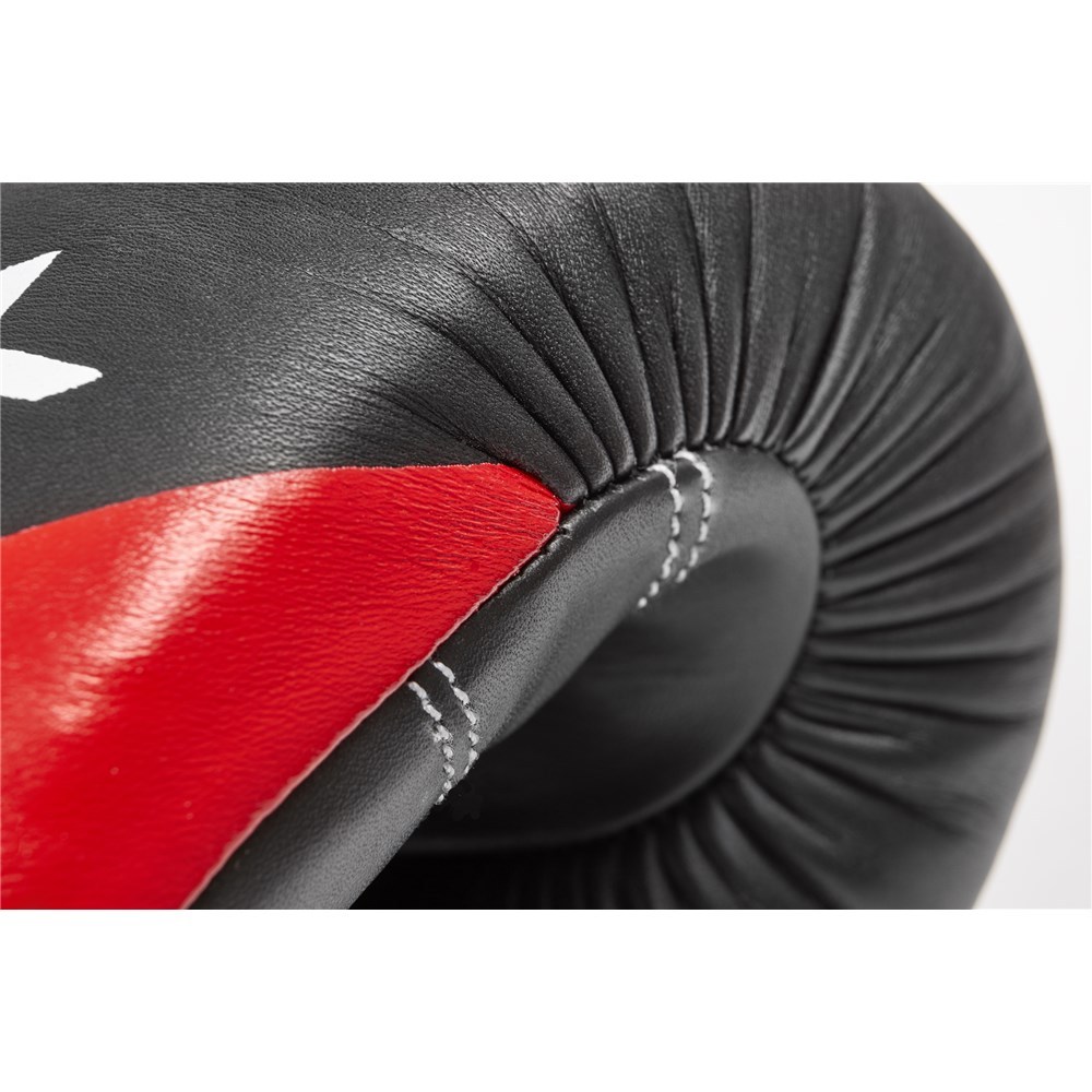 Reebok RSCB-10040 10oz Combat Leather Training Gloves (Red/Black)