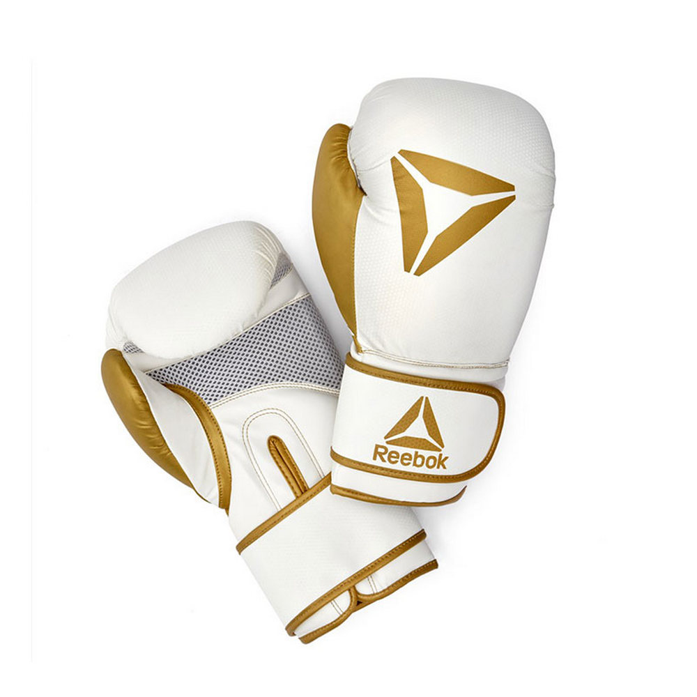 Reebok RSCB-11117GD 10oz Fitness Boxing Gloves (Gold-White)
