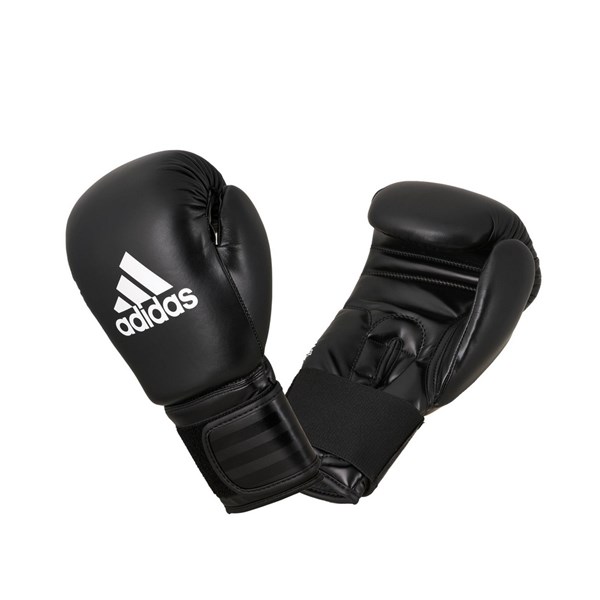 Adidas ADIBC01 Performer Boxing Gloves - Size 8oz (Black/White)