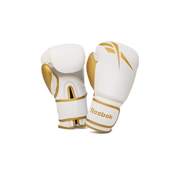 Reebok RSCB-11117GD-14 14oz Fitness Boxing Gloves (Gold-White)