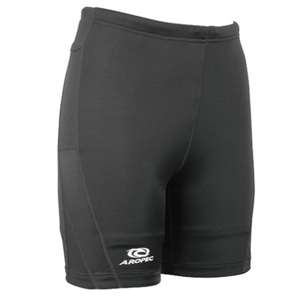 Aropec PT-1K36W-LYCRA Ladies Lycra Sport Shorts - Black (Medium)