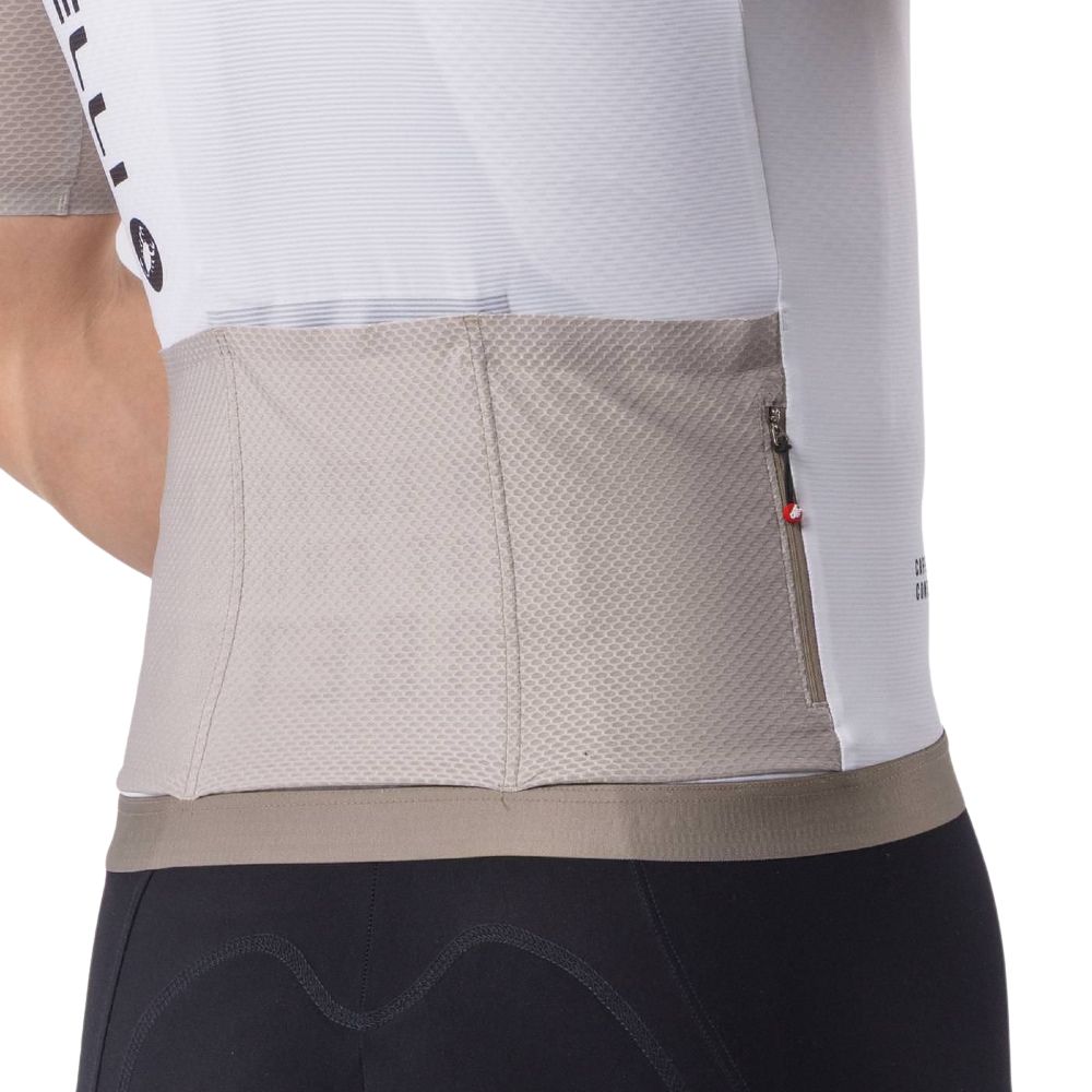 Castelli 4526009-065 Corretto Men's Jersey 2026 - Ivory / Clay-Black (XS)