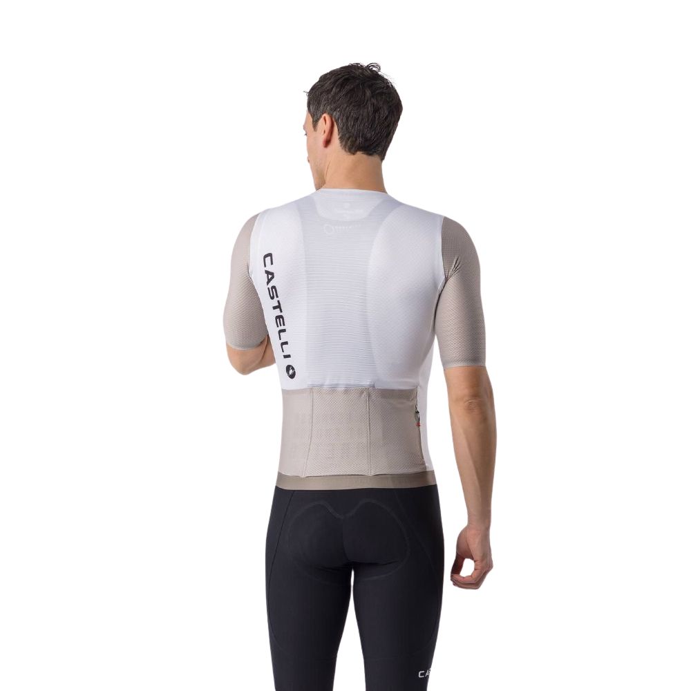 Castelli 4526009-065 Corretto Men's Jersey 2026 - Ivory / Clay-Black (XS)