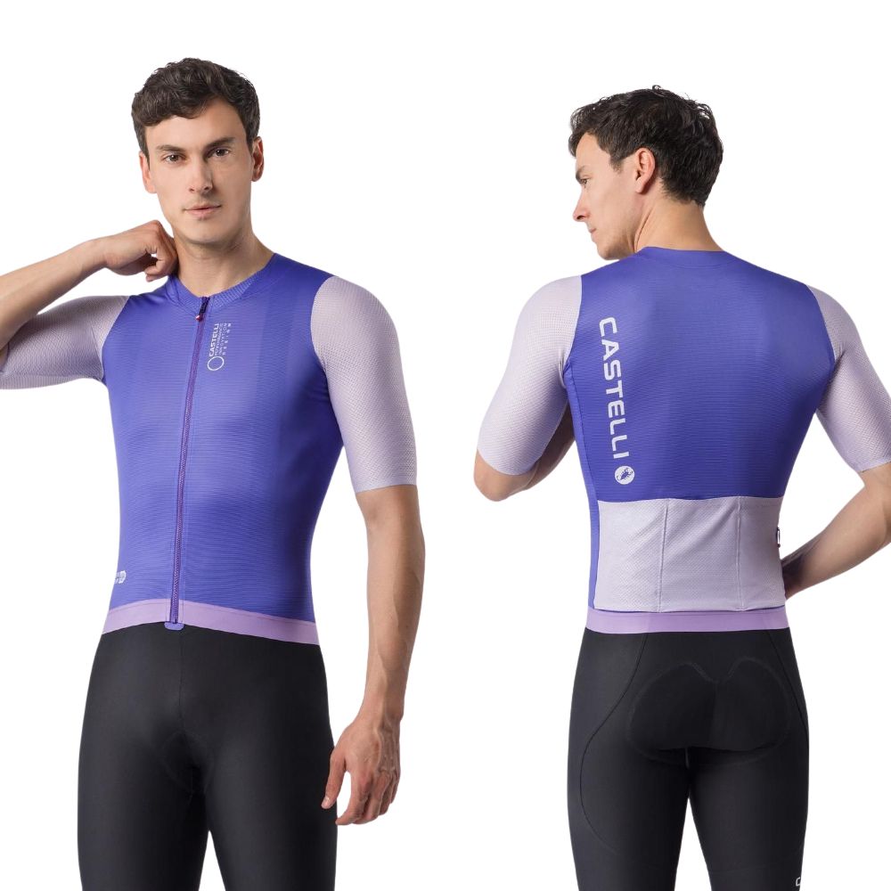 Castelli 4526009-501 Corretto Men's Jersey '26 - Ultraviolet / Purple Mist-White (XL)