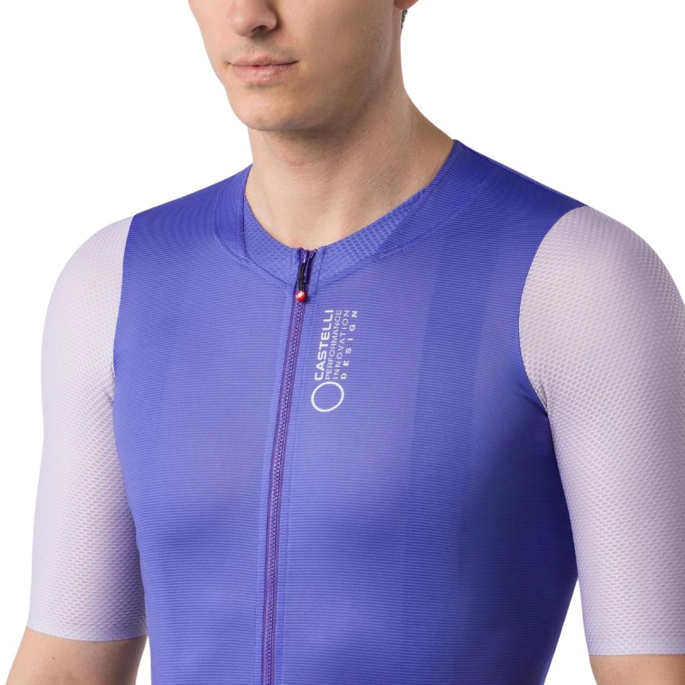 Castelli 4526009-501 Corretto Men's Jersey '26 - Ultraviolet / Purple Mist-White (XL)