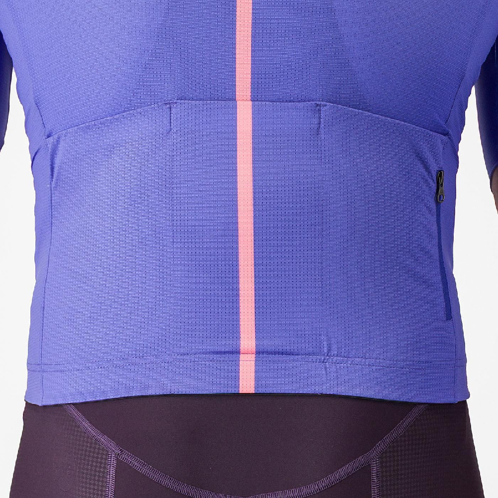 Castelli 4526017-501 Drittone Logo Jersey '26 - Ultraviolet / Rosa Giro (XL)