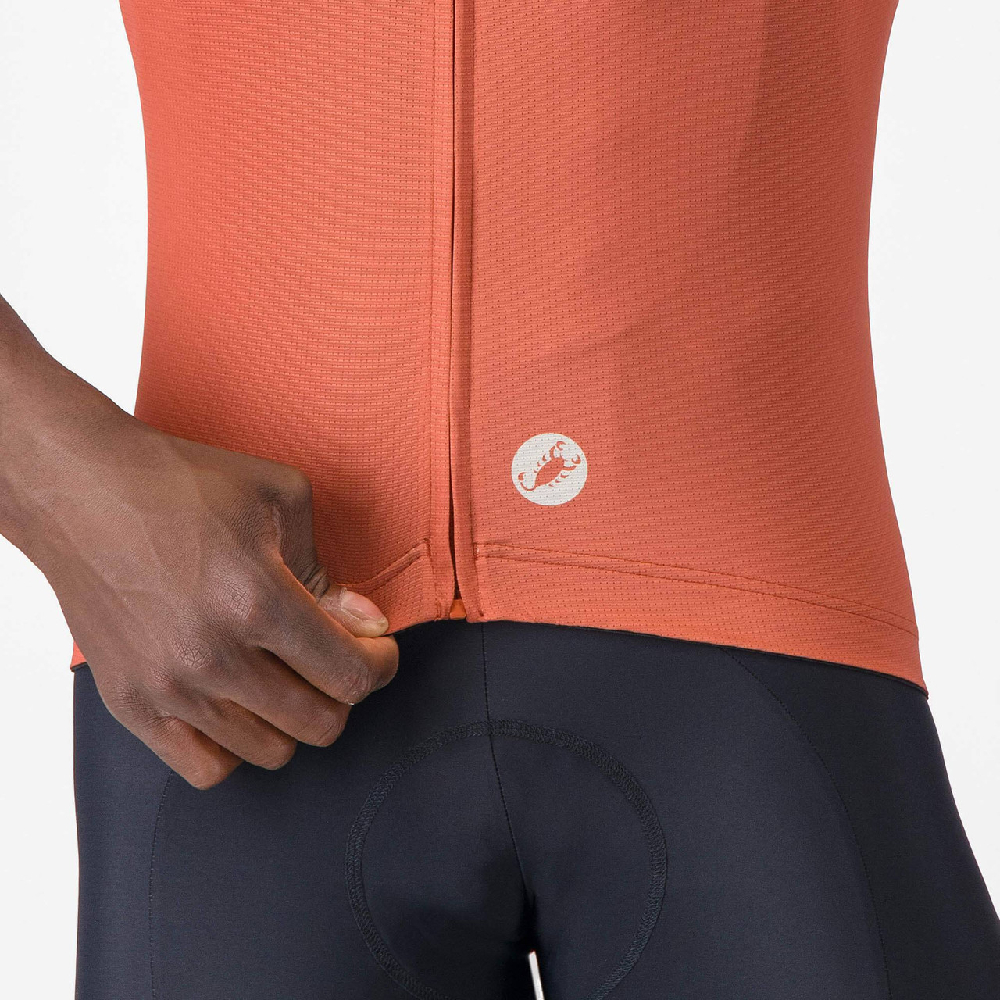 Castelli 4526016-655 Entrata Apex Jersey '26 - Paprika / Silver Moon (S)