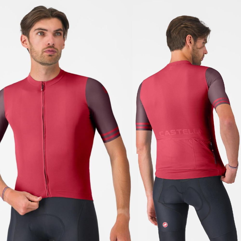 Castelli 4526015-645 Prologo Lite 2 Jersey '26 - Red / Bordeaux (2XL)