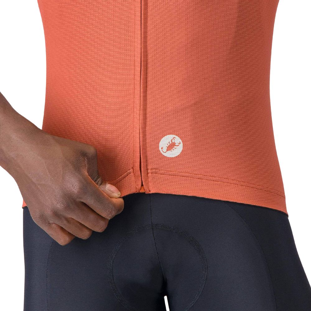 Castelli 4526016-655 Entrata Apex Jersey '26 - Paprika / Silver Moon (XL)
