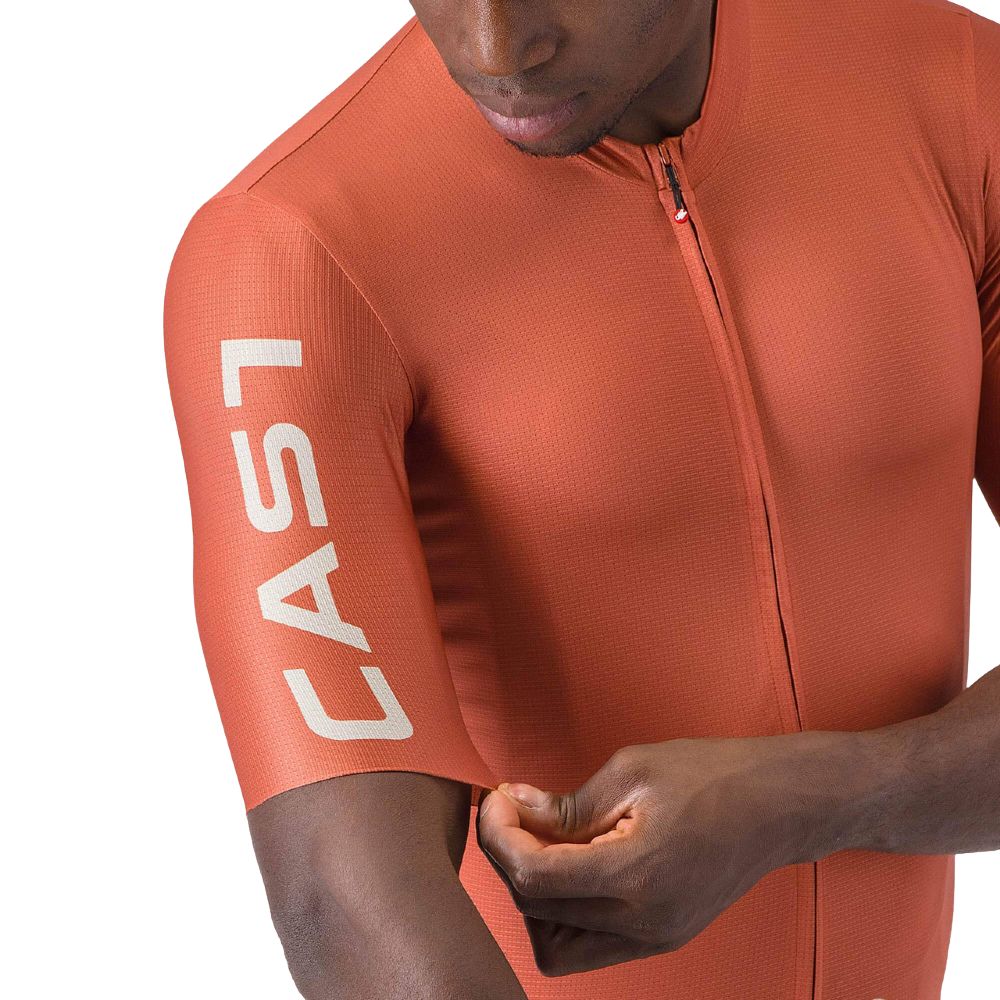 Castelli 4526016-655 Entrata Apex Jersey '26 - Paprika / Silver Moon (XL)