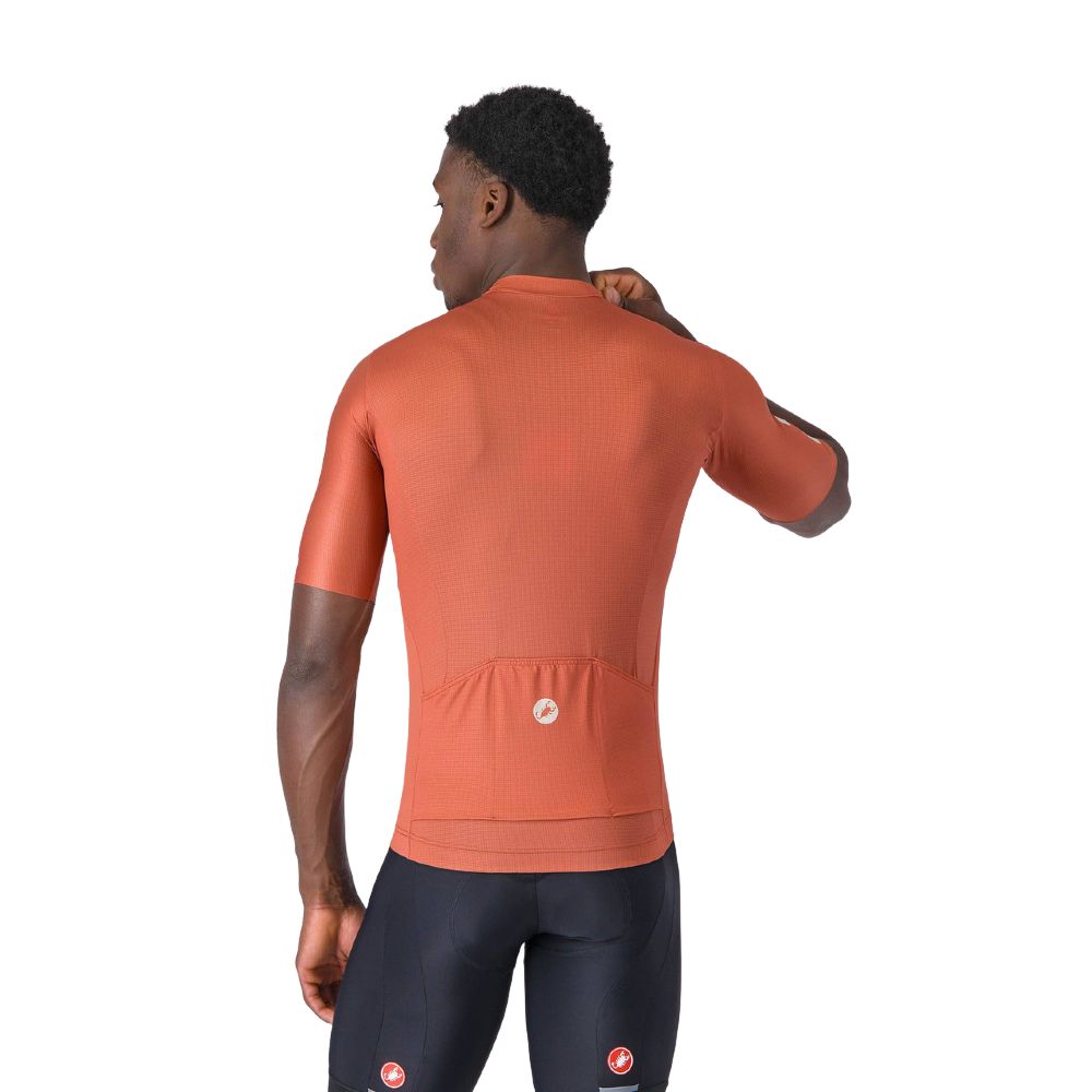 Castelli 4526016-655 Entrata Apex Jersey '26 - Paprika / Silver Moon (XL)