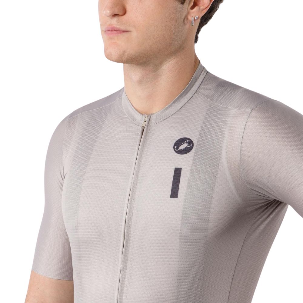 Castelli 4526017-294 Drittone Logo Jersey '26 - Clay / Belgian Blue (M)