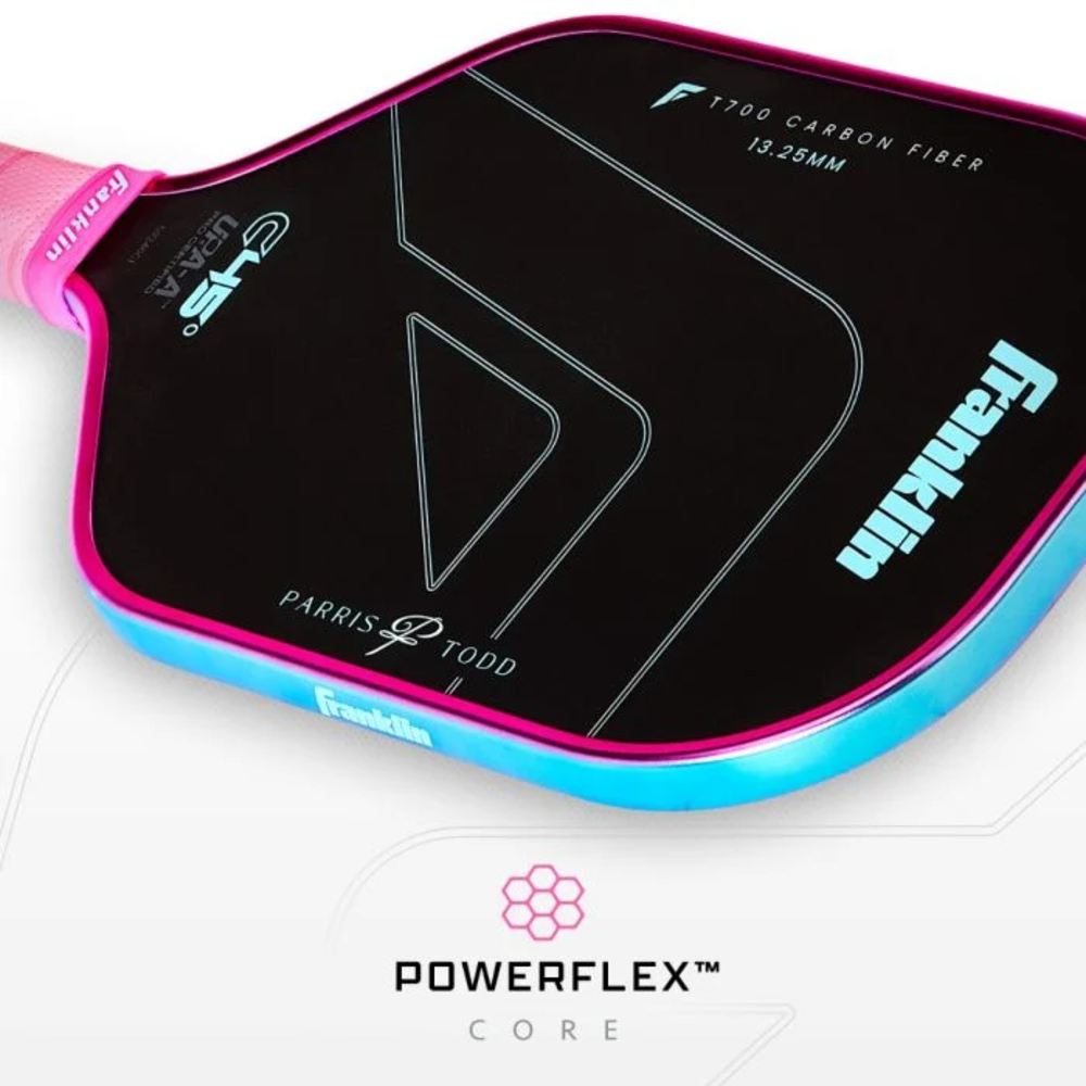 Franklin 59246C1 C45° Parris Todd Signature Pickleball Paddle - 13.25mm (Pink/Blue)