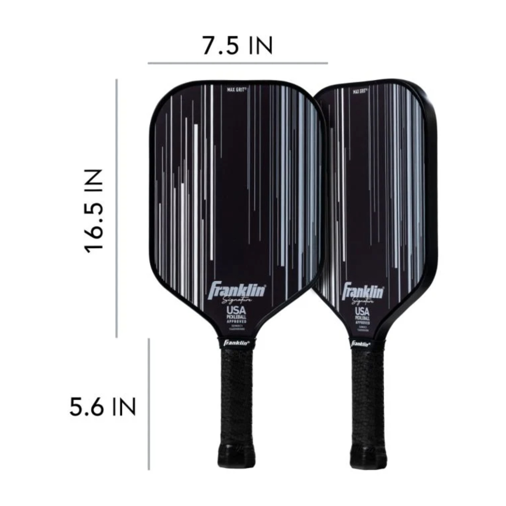 Franklin 52985C1 Signature Pro Series 16mm Pickleball Paddle (Black)