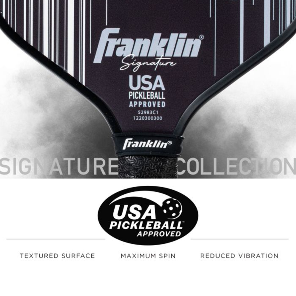 Franklin 52985C1 Signature Pro Series 16mm Pickleball Paddle (Black)