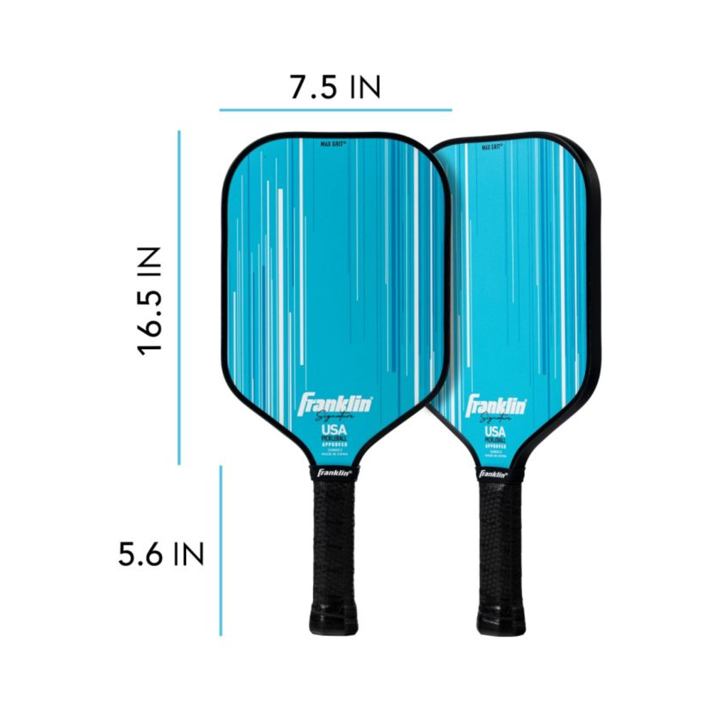 Franklin 52985C2 Signature Pro Series 16mm Pickleball Paddle (Blue)