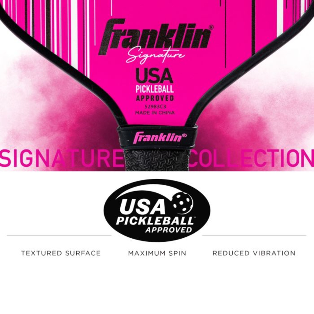Franklin 52985C3 Signature Pro Series 16MM Pickleball Paddle (Pink)
