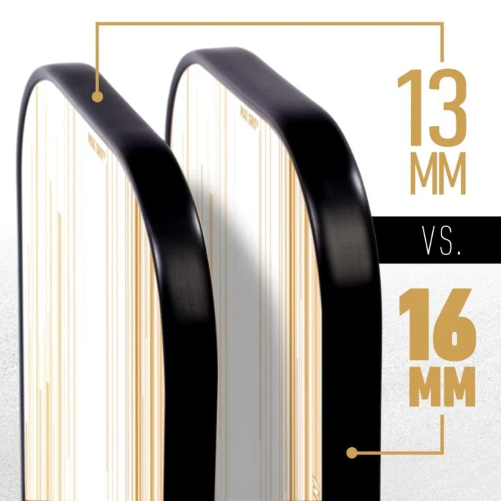 Franklin 52985C5 Signature Pro Series 16MM Pickleball Paddle (White/Gold)