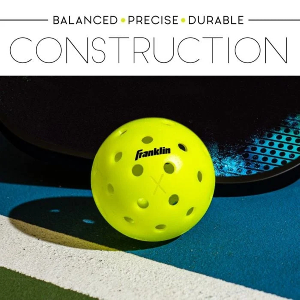 Franklin 52821 X-40 Outdoor Pickleballs - Optic Yellow (3 Pack)