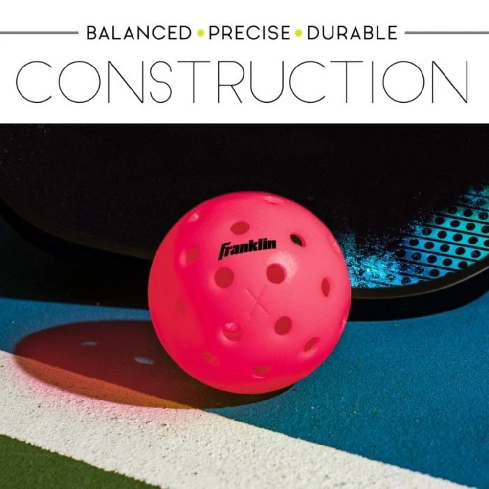 Franklin 52824 X-40 Outdoor Pickleballs - Pink (3 Pack)