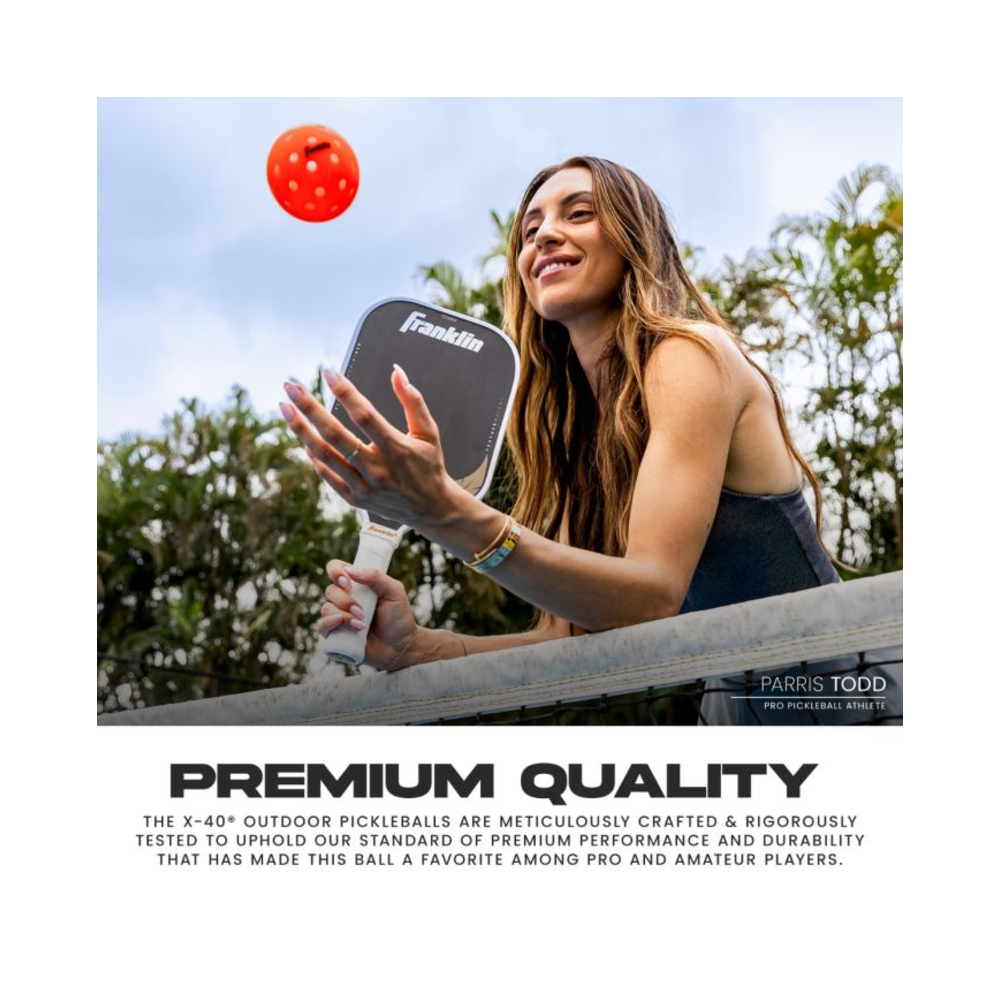 Franklin 52955 X-40 Outdoor Pickleball 3's (Ember)