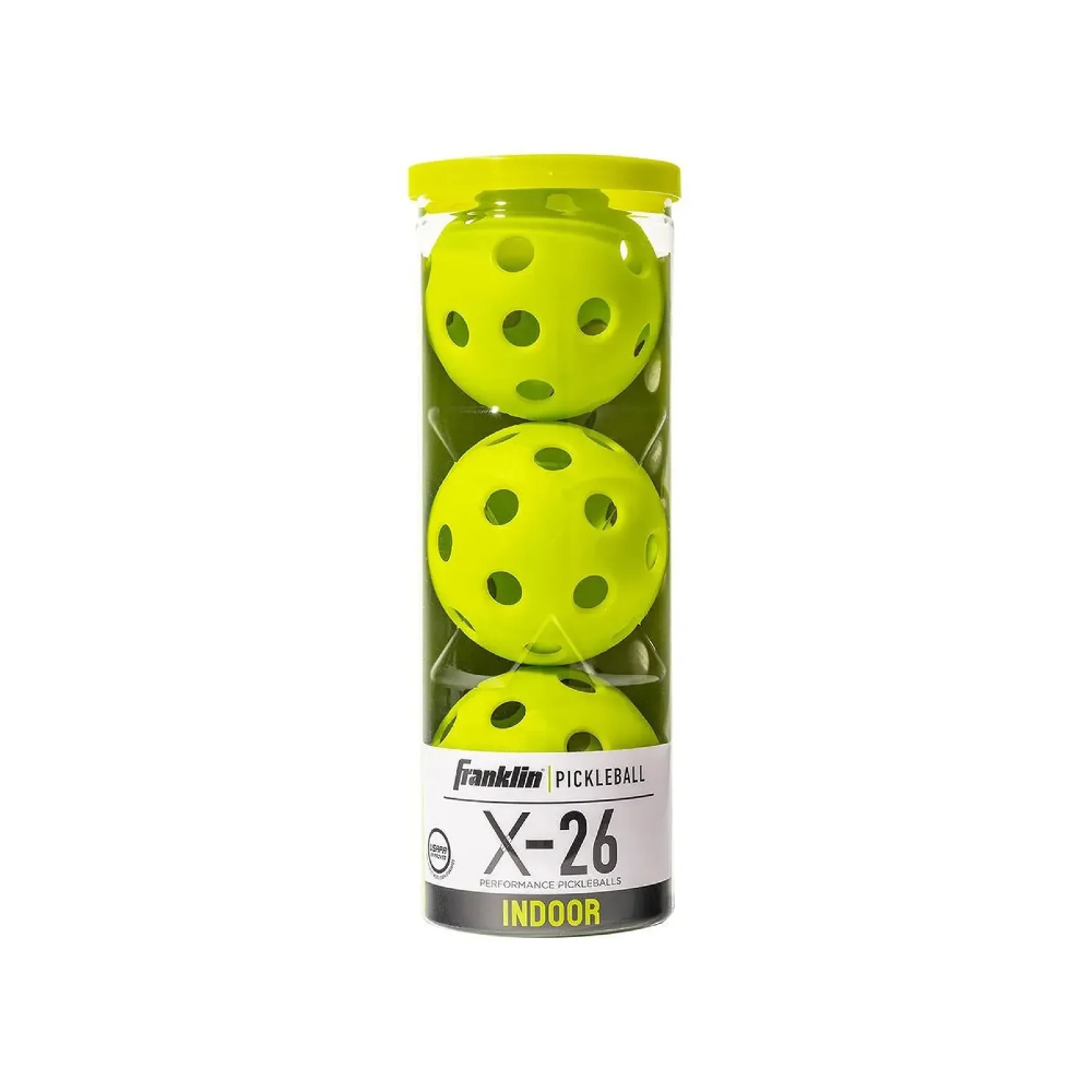 FRANKLIN 52900 X-26 INDOOR PICKLEBALL 3'S - LIME GREEN