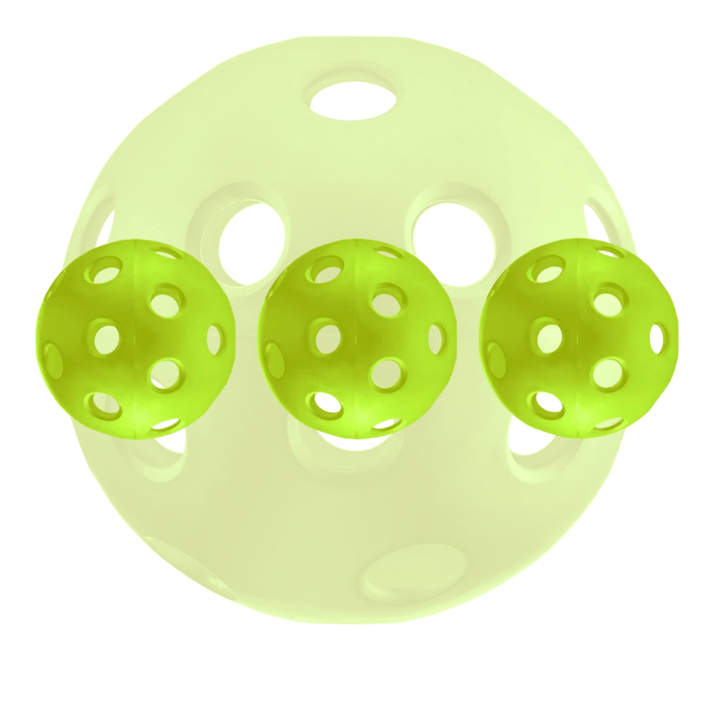 FRANKLIN 52900 X-26 INDOOR PICKLEBALL 3'S - LIME GREEN