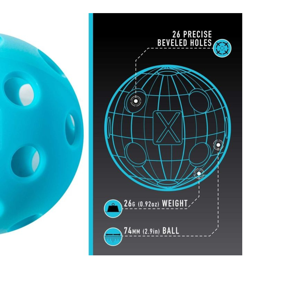 FRANKLIN 52901 X-26 INDOOR PICKLEBALL 3'S - BLUE