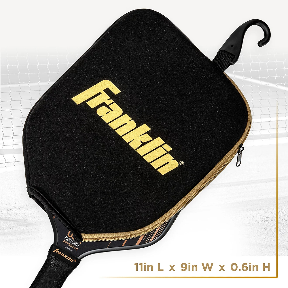 Franklin 52856C3 Pickleball Paddle Cover – Black/Gold