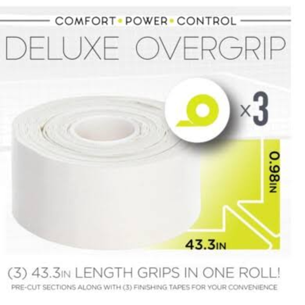 Franklin 52973C1S4  Deluxe Pickleball Overgrip – White