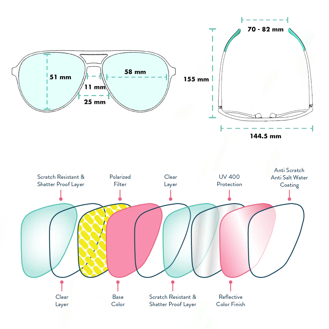 Goodr Captain Blunt's Red-Eye Sunglasses