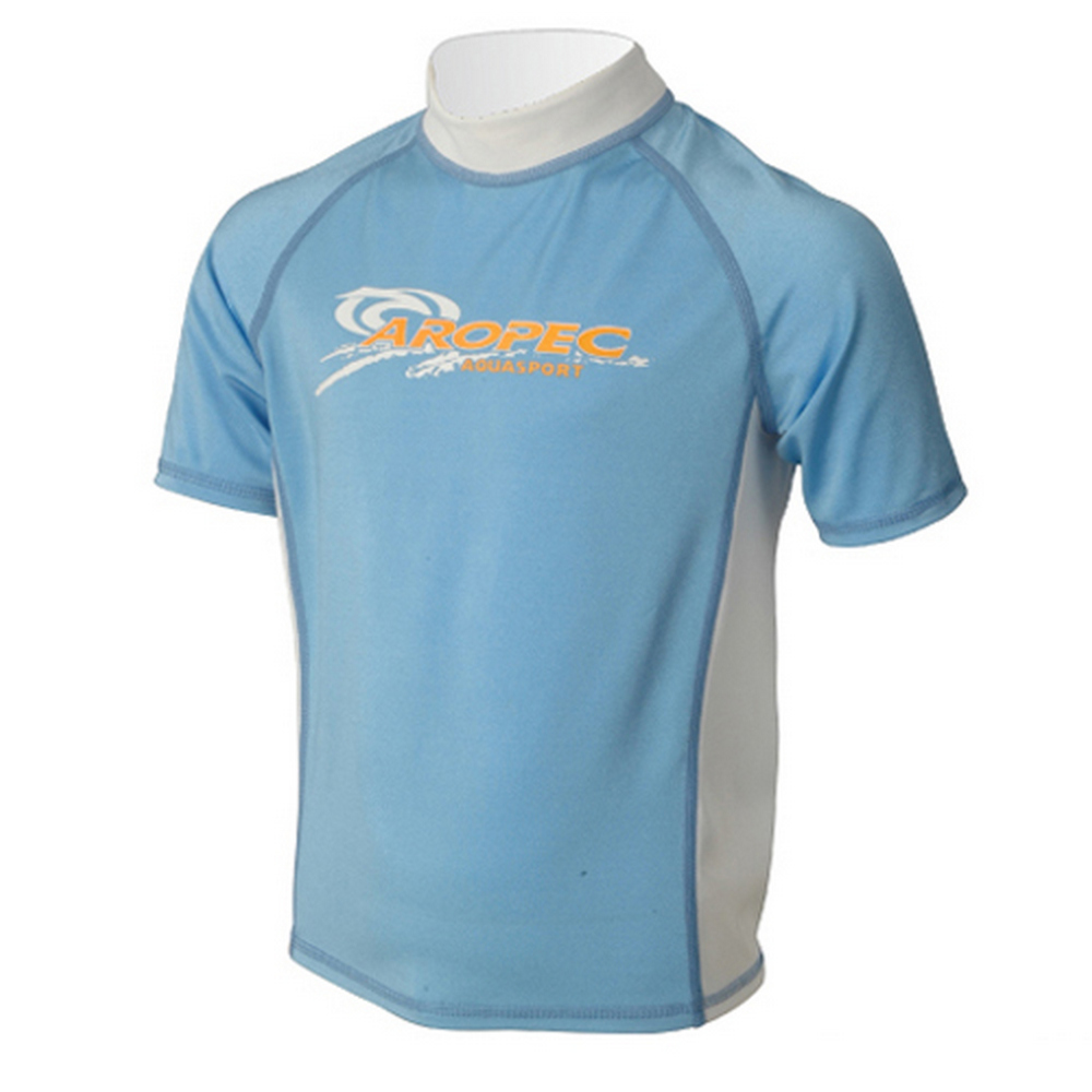 Aropec SS-3K35C-BU Kids Rash Guard - Blue (Size 2)