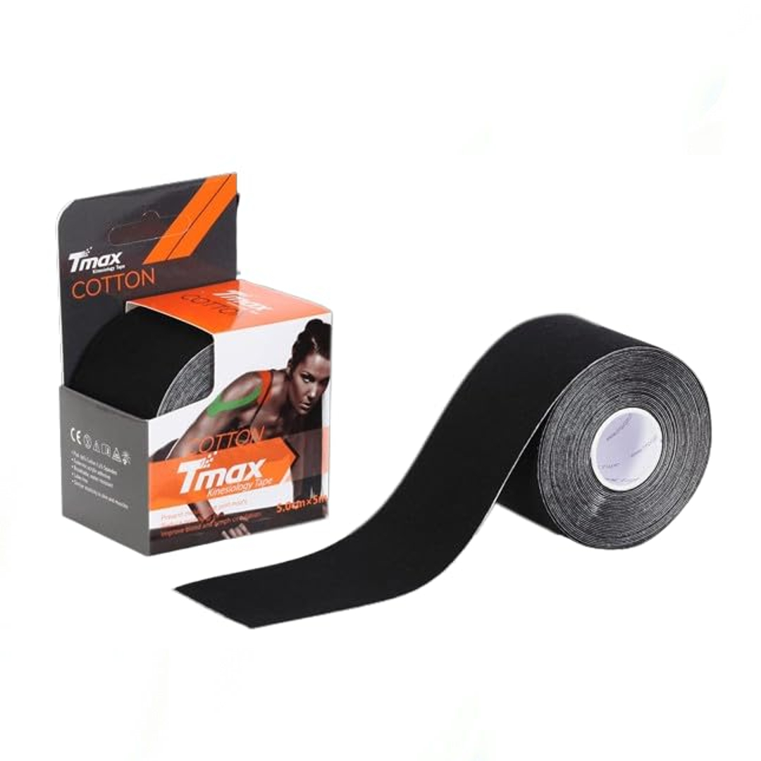 Tmax Cotton Kinesiology Tape 5cm (Black)