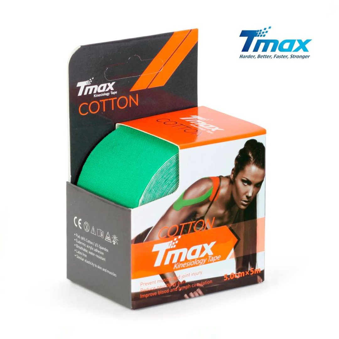 Tmax Cotton Kinesiology Tape 5cm (Green)