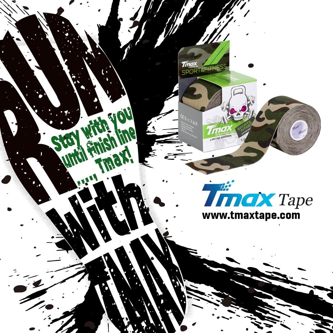 Tmax Pattern Kinesiology Tape 5cm (Camouflage Green)