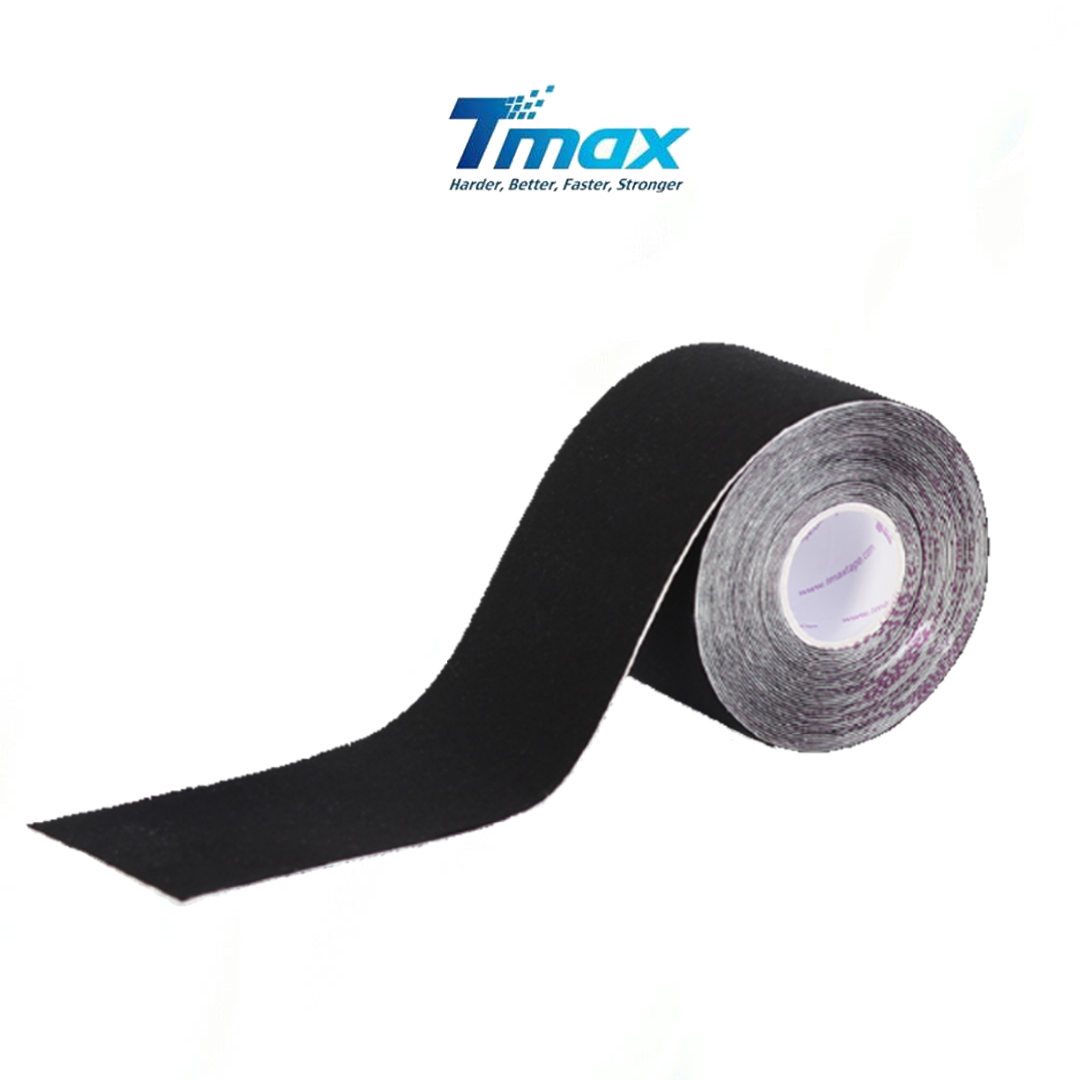 Tmax Rayon Kinesiology Tape 5cm x 5m (Black)