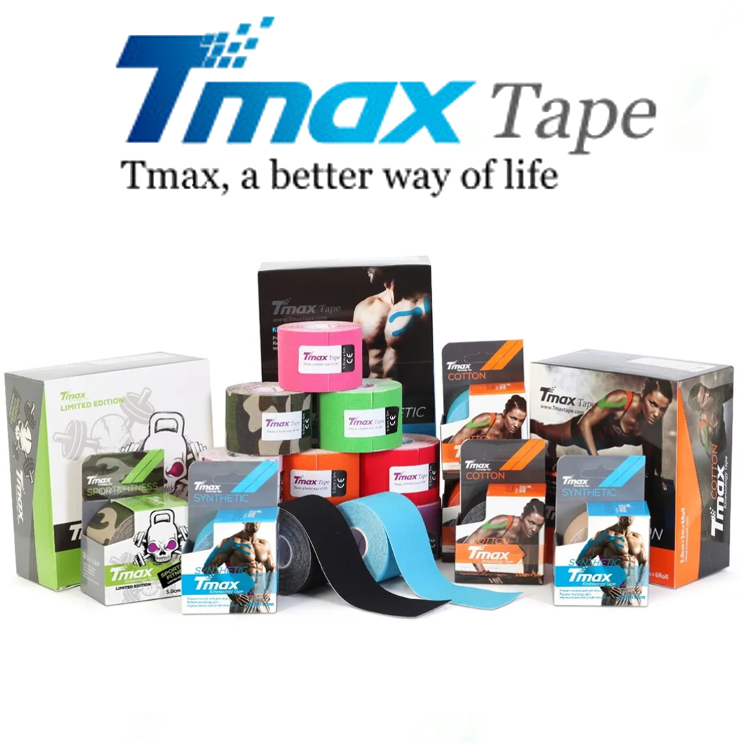 Tmax Rayon Kinesiology Tape 5cm x 5m (Blue)