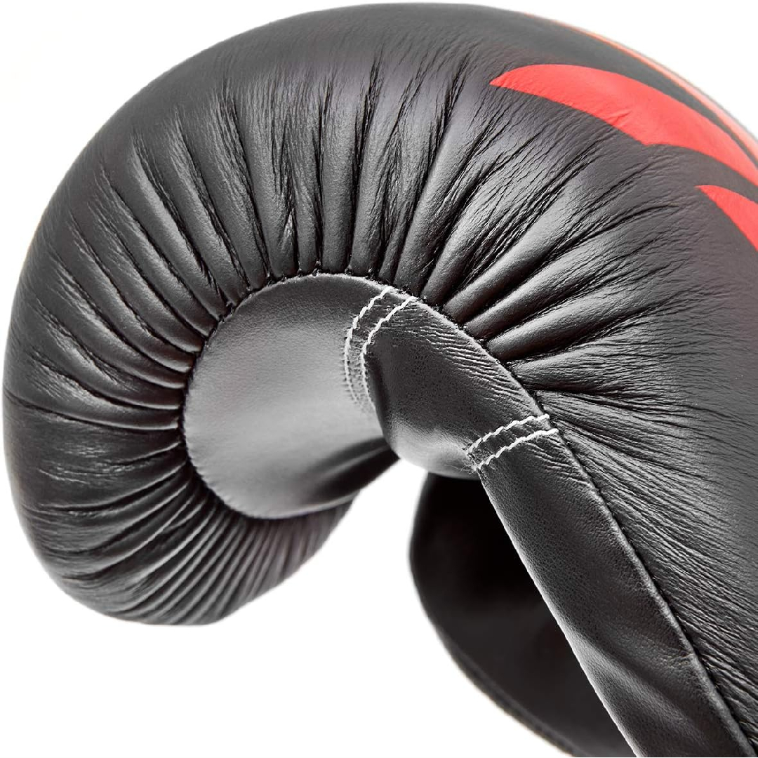 Reebok RSCB-10110BK-14 14oz Leather Boxing Gloves (Red/Black)