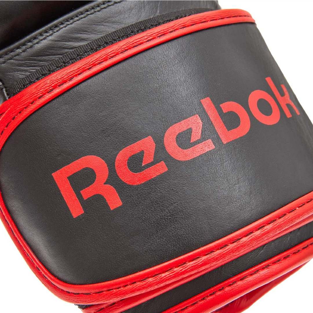 Reebok RSCB-10110BK-14 14oz Leather Boxing Gloves (Red/Black)