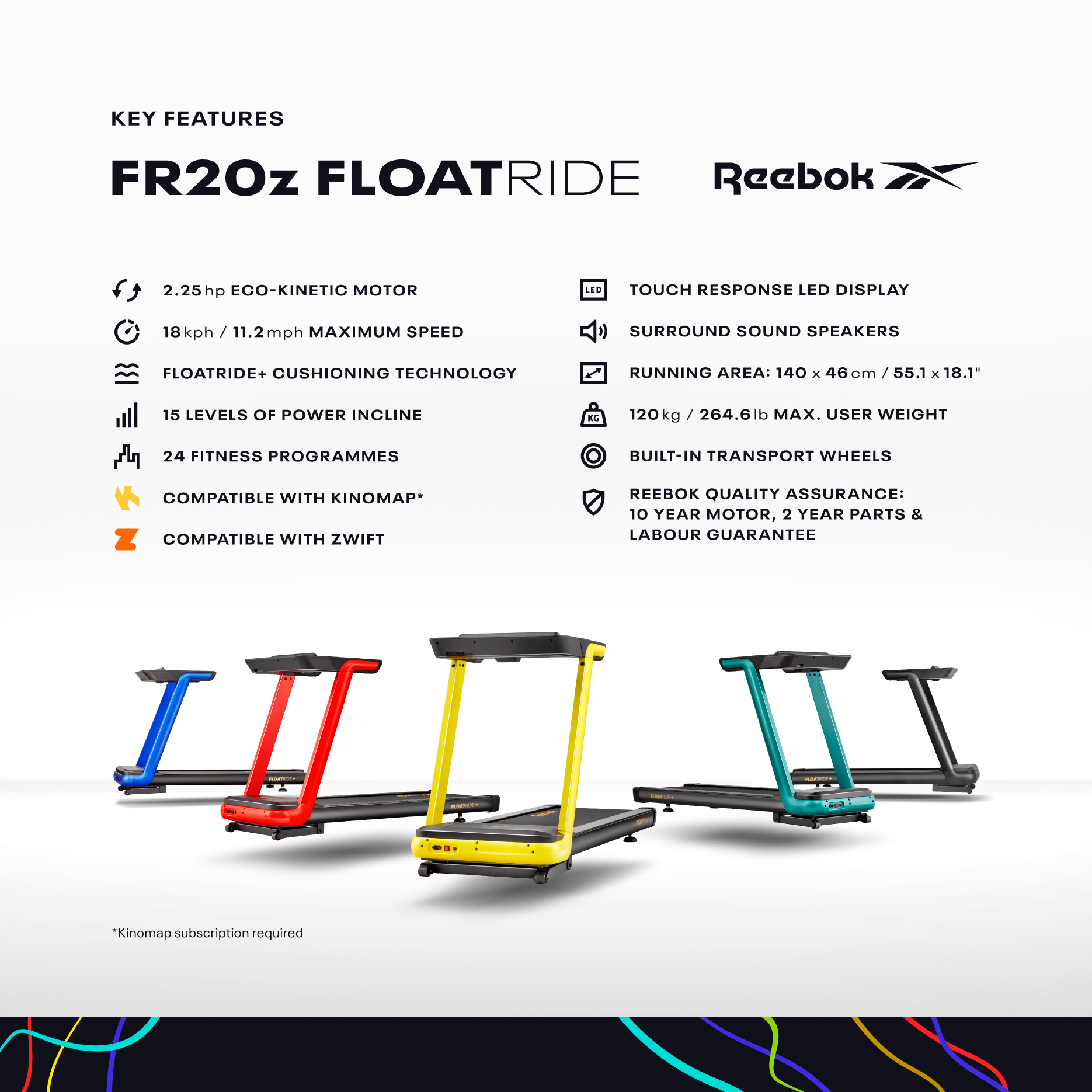 Reebok RVFR-10121BL FR20z Floatride Treadmill