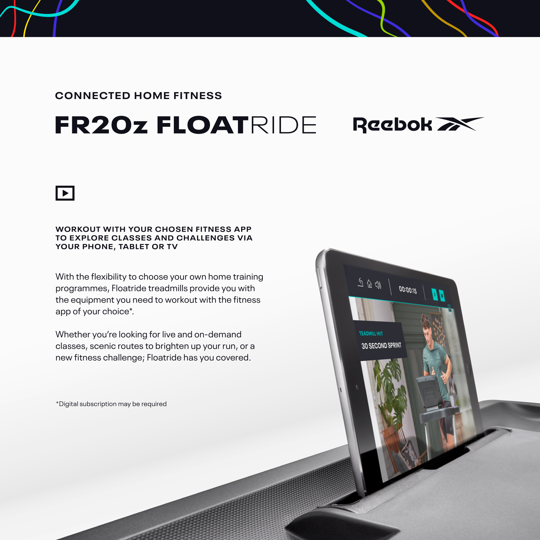 Reebok RVFR-10121BL FR20z Floatride Treadmill