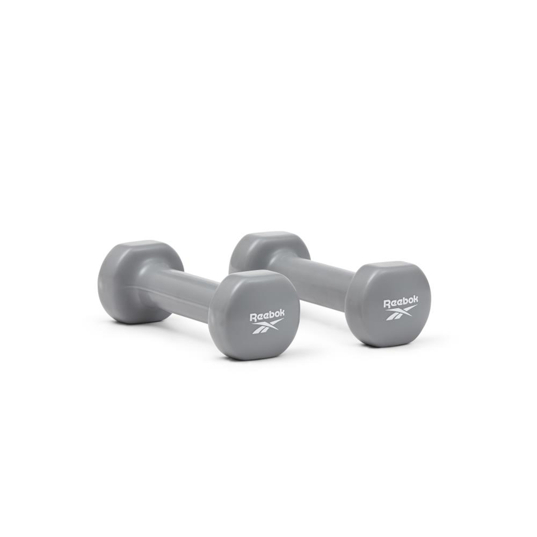 Reebok RAWT-18001 Coated Dumbbell - Grey - 1kg (Pair)