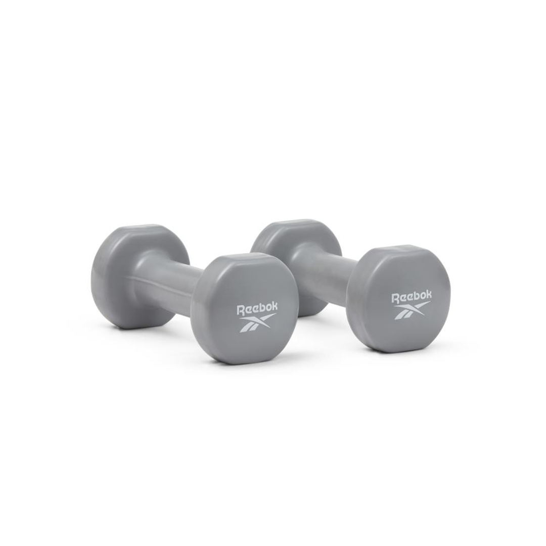 Reebok RAWT-18002 Coated Dumbbell - Grey - 2kg (Pair)