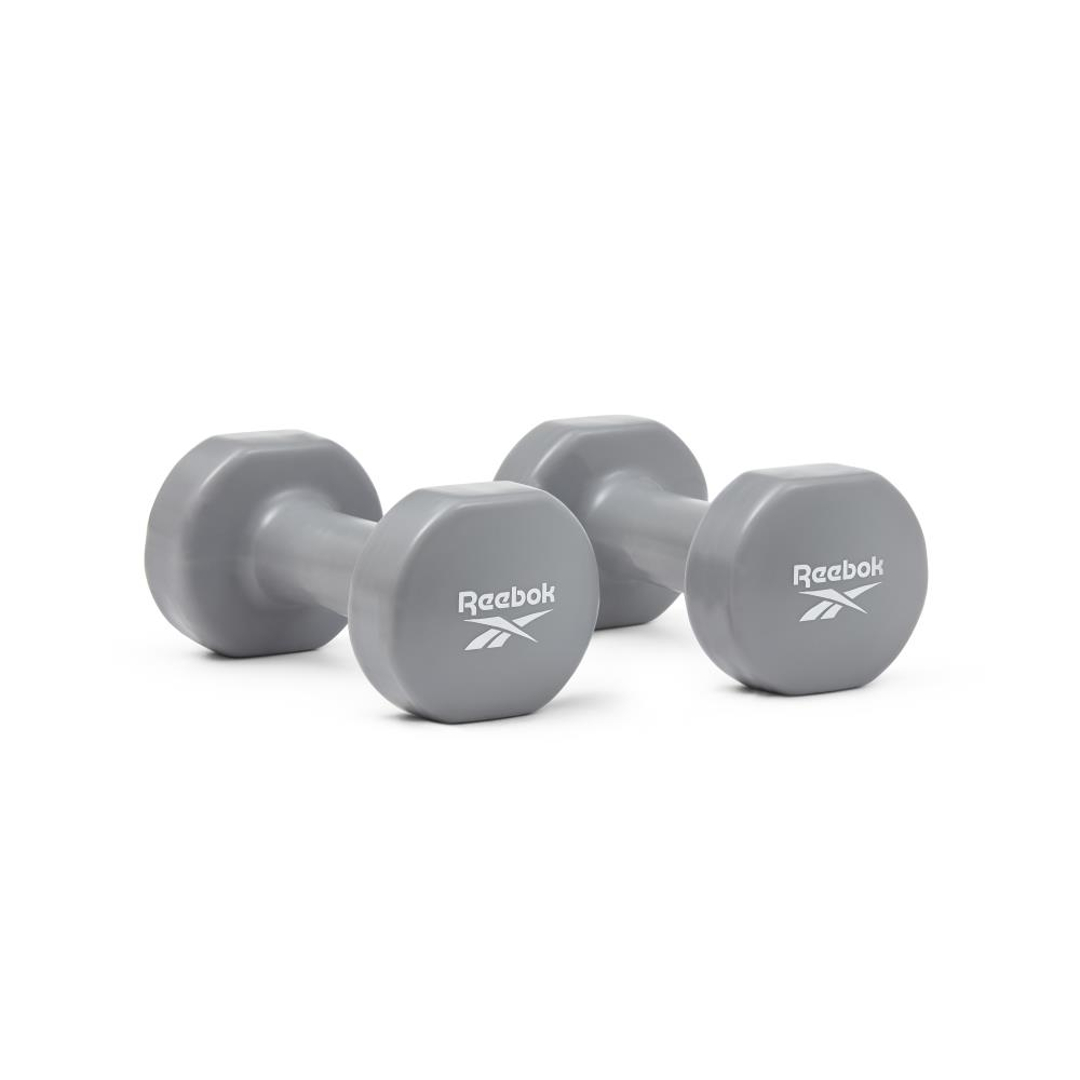 Reebok RAWT-18003 Coated Dumbbell - Grey - 3kg (Pair)