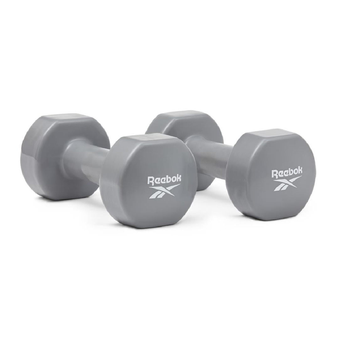 Reebok RAWT-18005 Dumbbell Coated - Grey - 5kg (Pair)