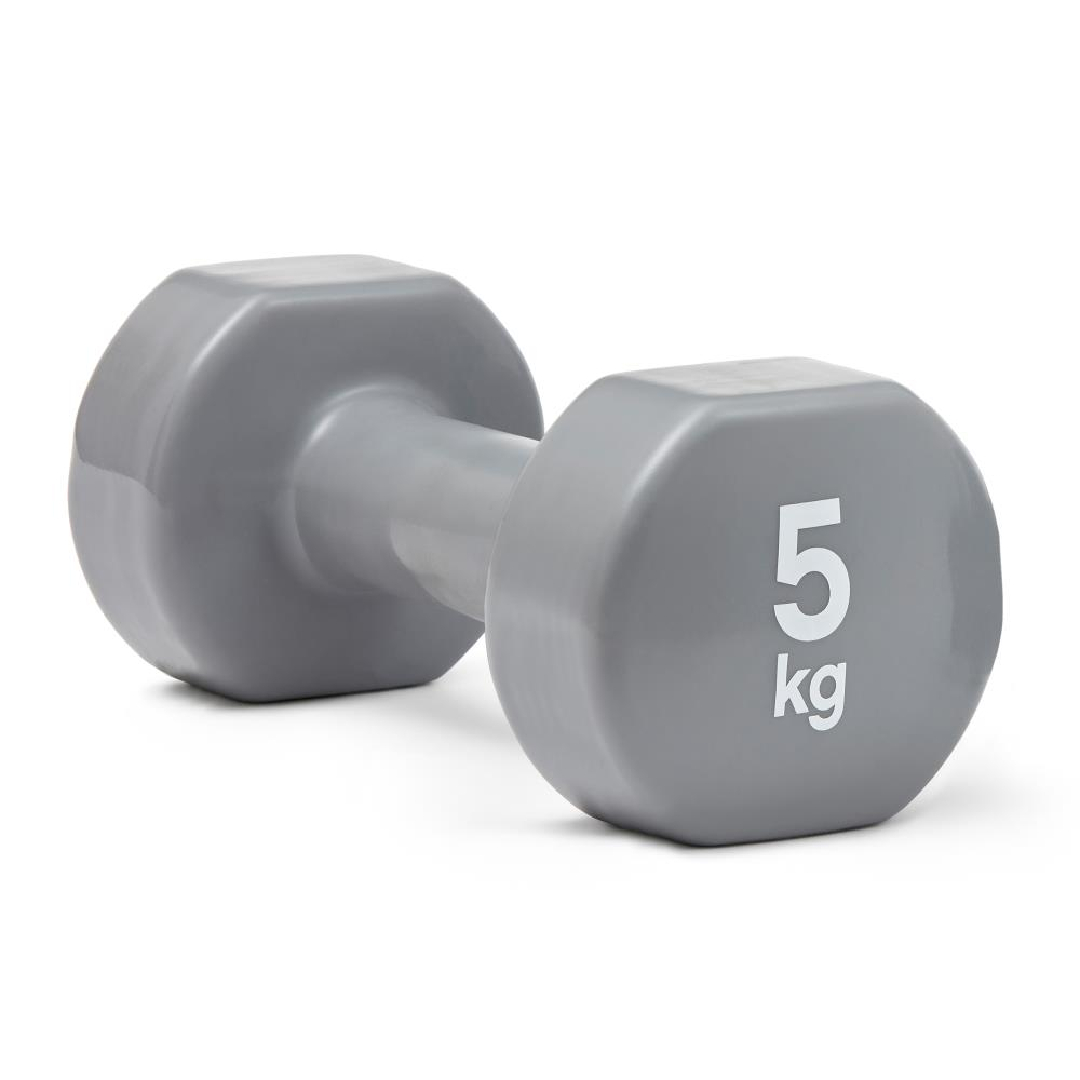 Reebok RAWT-18005 Dumbbell Coated - Grey - 5kg (Pair)