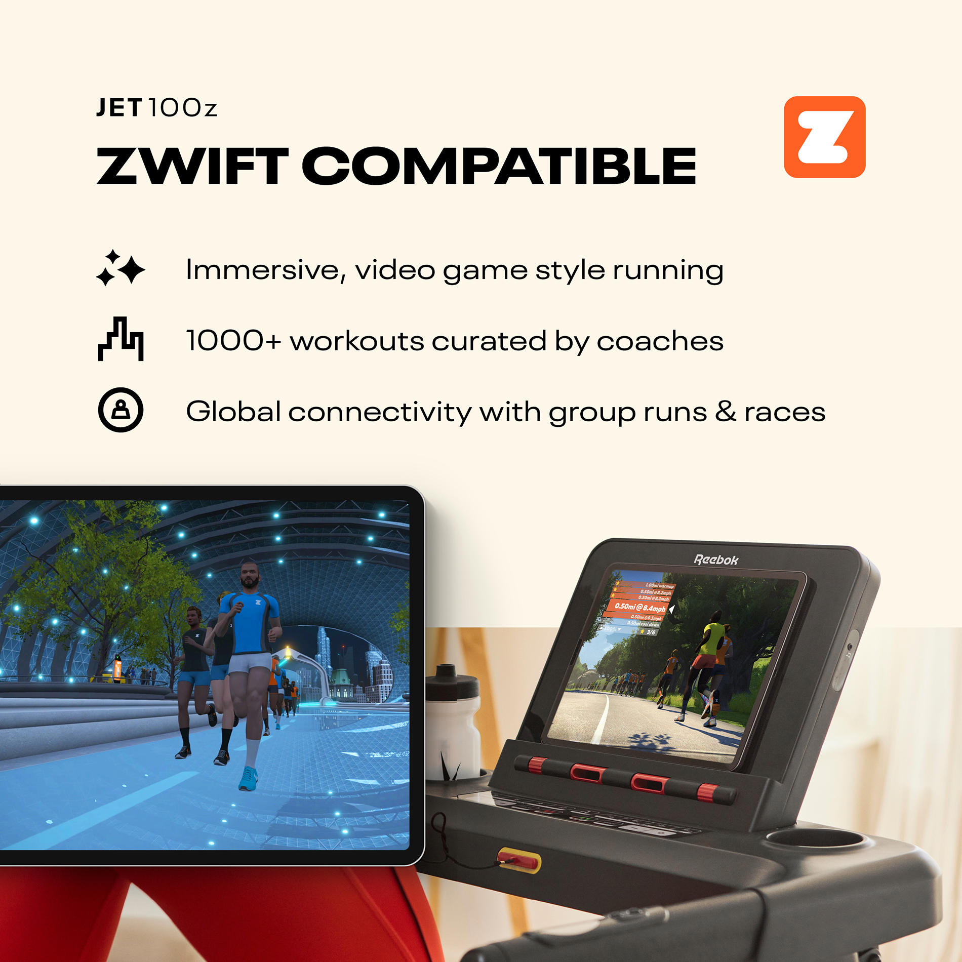 Reebok RVJF-10021Z Jet 100Z Treadmill