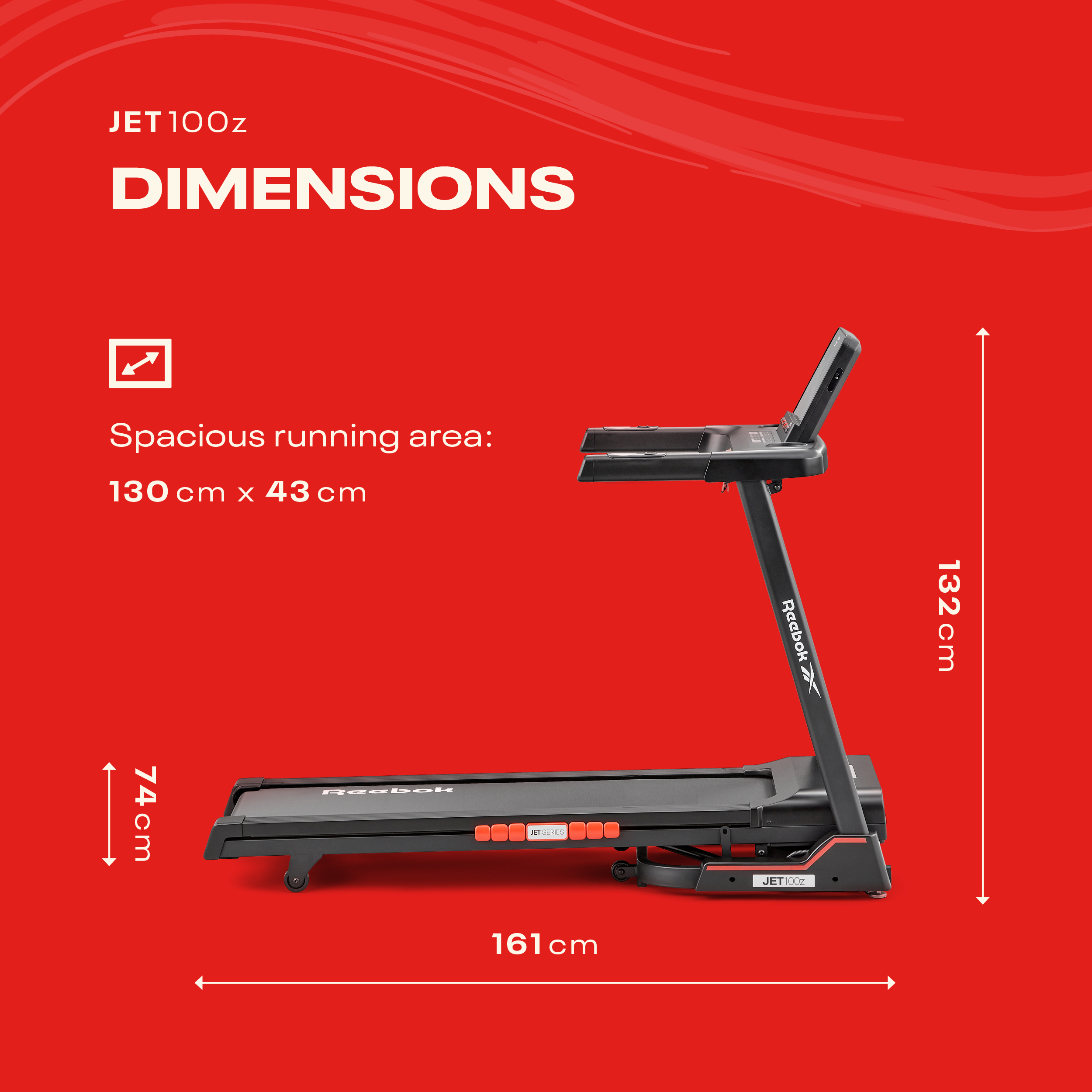 Reebok RVJF-10021Z Jet 100Z Treadmill