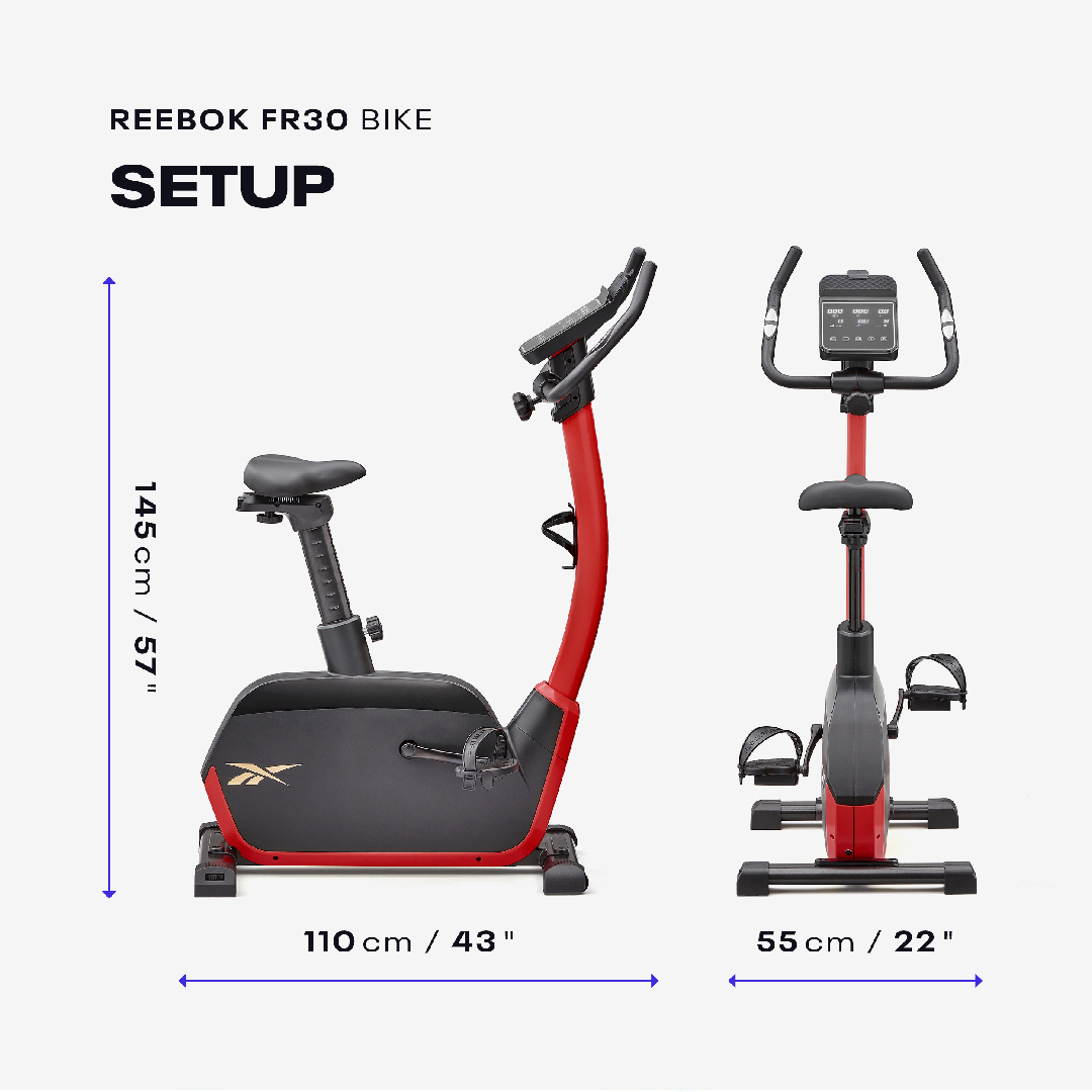 Reebok RVFR-10500RD FR30 Exercise Bike (Red)